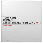 Your Name ishmael Street orange farm dzk 3  Napkins