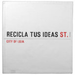 RECICLA TUS IDEAS  Napkins