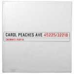 CAROL PEACHES AVE  Napkins