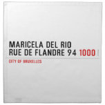 Maricela del Rio Rue de Flandre 94  Napkins
