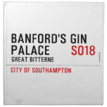 Banford's Gin  Palace  Napkins