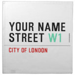 Your Name Street  Napkins