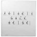 Periodic
 Table
 Writer  Napkins