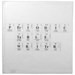 Periodic
 Table
 Writer  Napkins