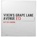 Vixen's Grape Lane  Avenue  Napkins
