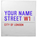 Your Name Street  Napkins