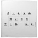 Change 
 Begins 
 With Me  Napkins