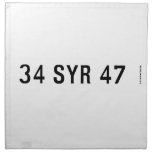 34 SYR 47  Napkins