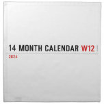 14 month calendar  Napkins