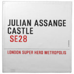 JULIAN ASSANGE CASTLE    Napkins