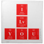 I
 Lv
 you  Napkins