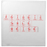 Periodic
 Table
 Writer  Napkins