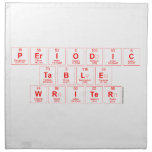 Periodic
 Table
 Writer  Napkins