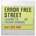 Error Free Street  Napkins