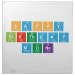 Happy
 Birthday
 Muna  Napkins