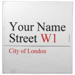 Your Name Street  Napkins