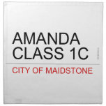 AMANDA class 1C  Napkins