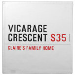 Vicarage Crescent  Napkins