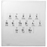 Happy
 Birthday
 Ardra  Napkins