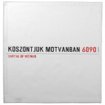 Köszöntjük Mótvánban  Napkins