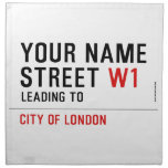 Your Name Street  Napkins