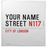 Your Name Street  Napkins