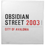 Obsidian Street  Napkins