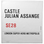 CASTLE  JULIAN ASSANGE    Napkins