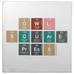 Owl
 Square
 Press  Napkins