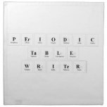 Periodic
 Table
 Writer  Napkins