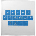 Happy
 Birthday
 René  Napkins