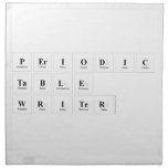 Periodic
 Table
 Writer  Napkins