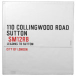 110 collingwood road  Sutton    Napkins