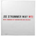 Joe Strummer Way  Napkins