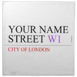 Your Name Street  Napkins