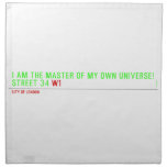 I am the master of my own universe! Street 34  Napkins