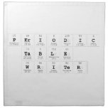 Periodic Table Writer  Napkins