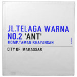 jl.telaga warna no.2  Napkins