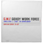 G.W.F  Napkins