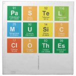 Pastel 
 music
 clothes
   Napkins