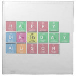 Happy
 Birthday
 Allison  Napkins