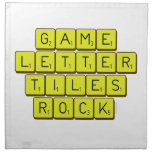 Game
 Letter
 Tiles
 ROCK!  Napkins