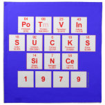 Potvin
 SUCKS
 Since
 1979  Napkins