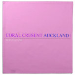 coral cresent  Napkins