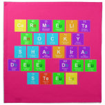carmelita 
 rocky
 shakira
 dee dee
 steel  Napkins