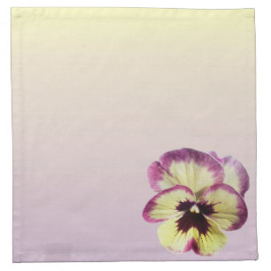Napkins - Cloth - Burgundy Blotch Pansy