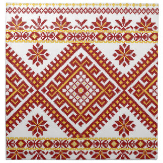 Napkins Cotton Ukrainian Embroidery Print