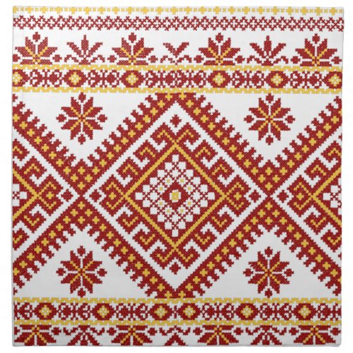 Napkins Cotton Ukrainian Embroidery Print