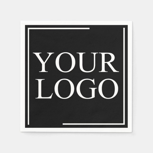 Napkins Custom Cocktail Personalized ADD LOGO (Front)