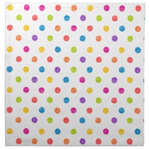 Napkins _ Fun Multicolor Polka_dot Design